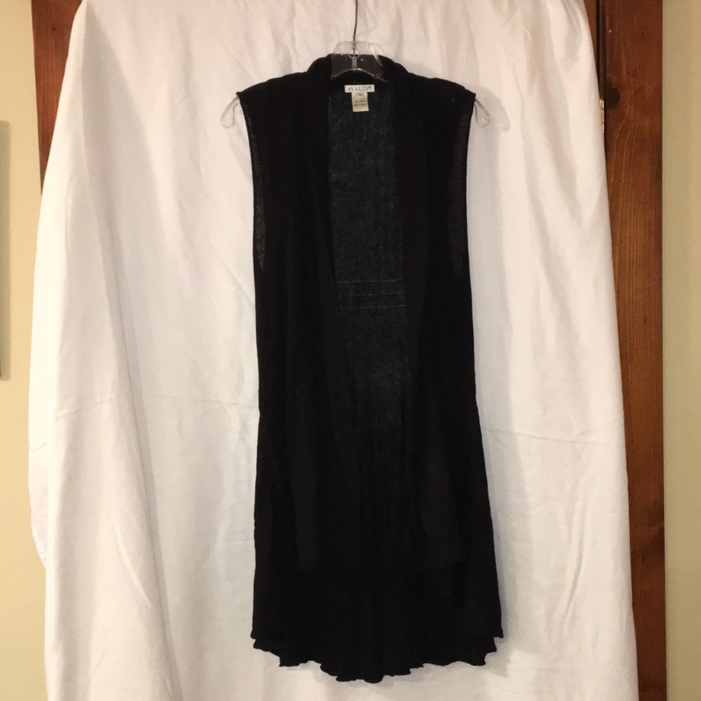 Shawl collar sweater vest